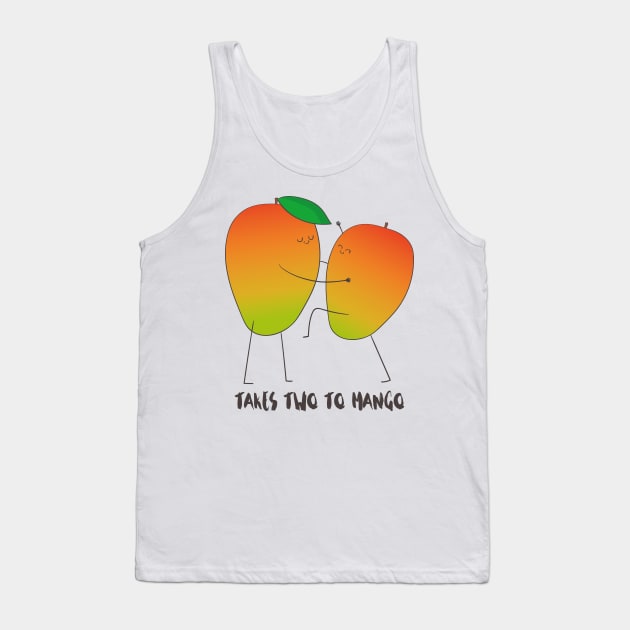 It Takes Two To Mango Tank Top by Dreamy Panda Designs